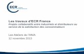 Les travaux d’ECR France - Val de Loire