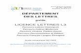 DÉPARTEMENT DES LETTRES - formation.univ-pau.fr