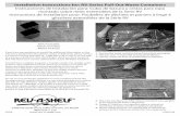 Installation Instructions for: RV-Series Pull-Out Waste ...