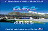 RAPPORT ANNUEL 2001-2002 - G.E.A