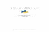 Python pour la physique-chimie