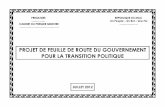 PROJET DE FEUILLE DE ROUTE DU GOUVERNEMENT POUR LA ...