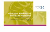Production, distribution et stockage de l’hydrogène