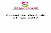 Assemblée Générale 11 mai 2017 - LA SEQUANAISE