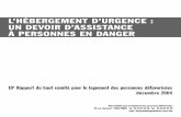 L’HÉBERGEMENT D’URGENCE : UN DEVOIR D’ASSISTANCE À ...