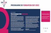 PROGRAMME DE FORMATION 2021-2022