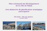 Plan communal de développement de la ville de Rabat Une ...