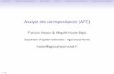 Analyse des correspondances (AFC)
