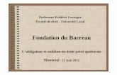 Fondation du Barreau