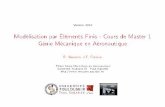 Modélisation par Éléments Finis - Cours de Master 1 Génie ...