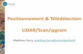Positionnement & Télédétection LiDAR/Scan