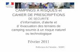Finistère CAMPINGS A RISQUES et CAHIER DE PRESCRIPTIONS
