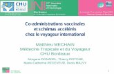 Co-administrations vaccinales et schémas accélérés chez le ...