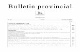 Bulletin provincial n°29 du 20 décembre 2019