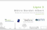 Ligne 3 Métro Bordet-Albert - Beliris