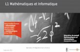 L1 Mathématiques et Informatique Réunion de Rentrée