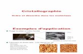 Cristallographie - Claude Bernard University Lyon 1