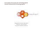 Associaon Française de Cristallographie Comité Naonal de ...