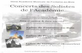 2ème Académie Musicale de Fontaine-au-Bois Concerts des ...