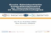 Ecole Résidentielle Interdisciplinaire en Nanosciences et ...