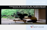 Licence 2 Cinéma & audiovisuel - univ-tlse2.fr