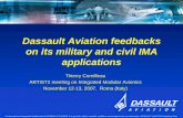 Dassault Aviation feedbacks on its military and civil IMA ...
