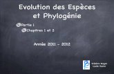 Evolution des Espèces et Phylogénie