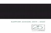 RAPPORT ANNUEL 2019—2020 - Collège Boréal
