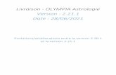 Livraison - OLYMPIA Astrologie Version : 2.21.1 Date : 28 ...