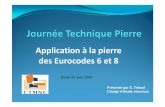 Application à la pierre des Eurocodes 6 et 8