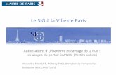 Le SIG à la Ville de Paris - SIG 2014
