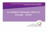 La langue française dans le monde - 2010