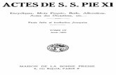 Encycliques» Motu ProprioBrefs,, Allocutions, Actes des ...