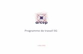Programme de travail 5G - Arcep