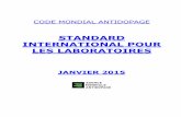 STANDARD INTERNATIONAL POUR LES LABORATOIRES