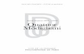 Samedi 18 janvier 2020 – 17h30 Quatuor Modigliani