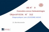 UE N 9 Cancéro -onco hématologie Objectif ECN: N 312