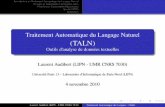 Traitement Automatique du Langage Naturel (TALN) Outils d ...