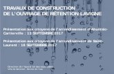 TRAVAUX DE CONSTRUCTION DE L’OUVRAGE DE RÉTENTION …