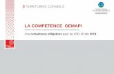 LA COMPETENCE GEMAPI - Centre National de la Fonction ...