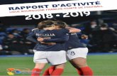 rapport d’activité 2018 - 2019 - FFF