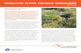 newsletter petites centrales hydrauliques