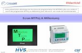 CROUZET - Ecran MTP05 & Millenium3 - HVS System