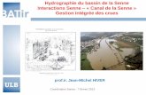 Hydrographie du bassin de la Senne Interactions Senne ...