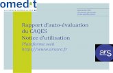 Rapport d’auto-évaluation du CAQES Notice d’utilisation