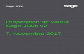 Proposition de valeur Sage 100c v2 7. Novembre 2017