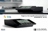 Spectrophotomètre HI801 iris - HANNA Instruments