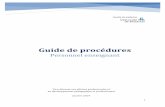 Guide de procédures - Université de Montréal