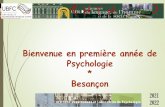 Bienvenue en première année de Psychologie Besançon