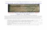 POLISH AND CROATIAN CULTURES - DAYS OF SLAVIC …